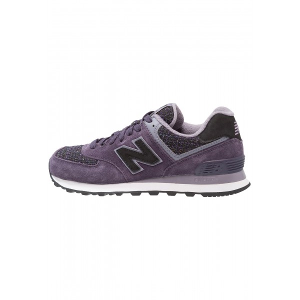 New Balance WL574 Sneaker Low für Damen - Lila schwarz Weiß