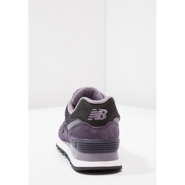 New Balance WL574 Sneaker Low für Damen - Lila schwarz Weiß