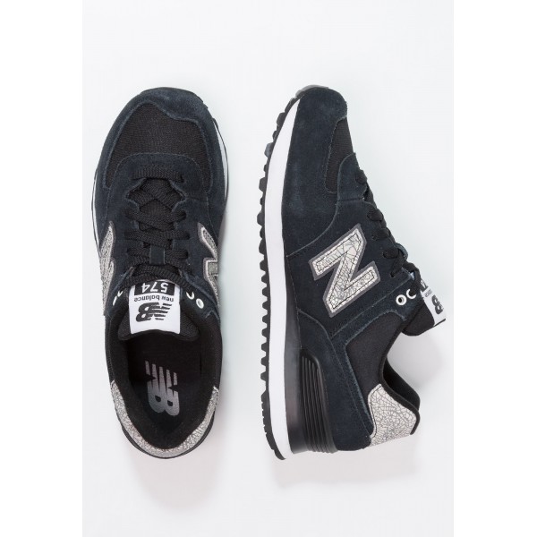 New Balance WL574 Damenschuhe zum Laufen- Sneaker low - schwarz/Weiß
