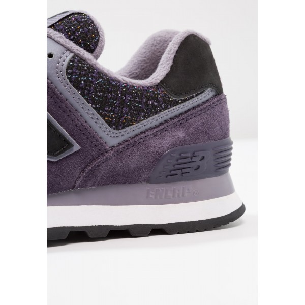 New Balance WL574 Sneaker Low für Damen - Lila schwarz Weiß