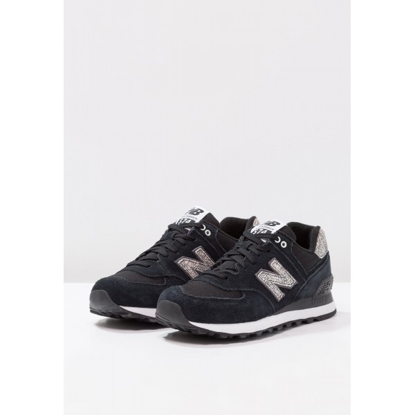 New Balance WL574 Damenschuhe zum Laufen- Sneaker low - schwarz/Weiß