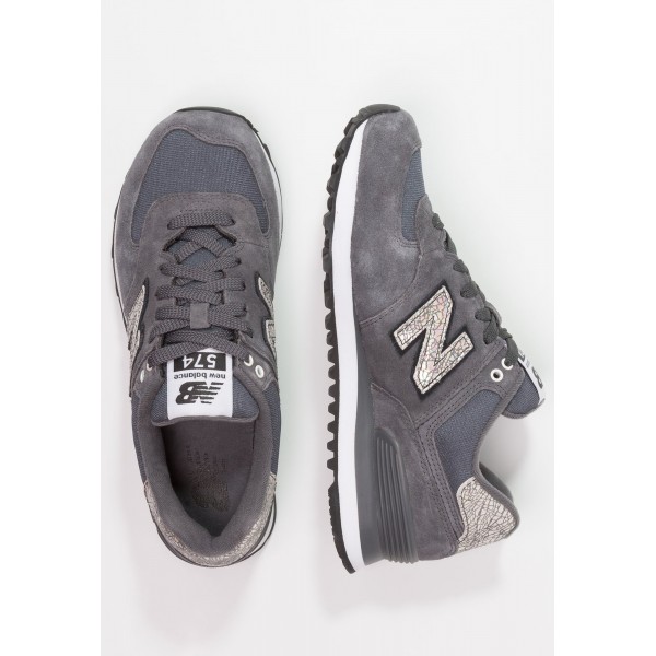 New Balance WL574 Sneaker Low für Frauen dunkelgrau/tiefes marineblau Weiß schwarz