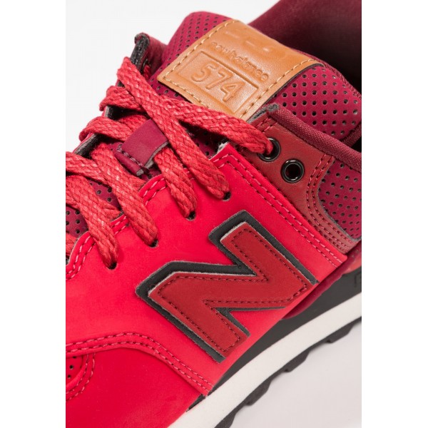 New Balance ML574 Sportschuhe Low für Frauen - Dunkelrot Schwarz Weiß Braun
