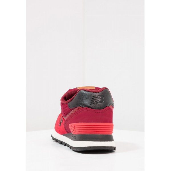New Balance ML574 Sportschuhe Low für Frauen - Dunkelrot Schwarz Weiß Braun