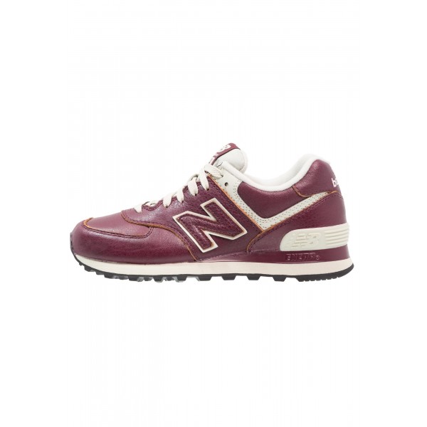 Damen New Balance WL574 Leder Sneaker Low - Bordea...