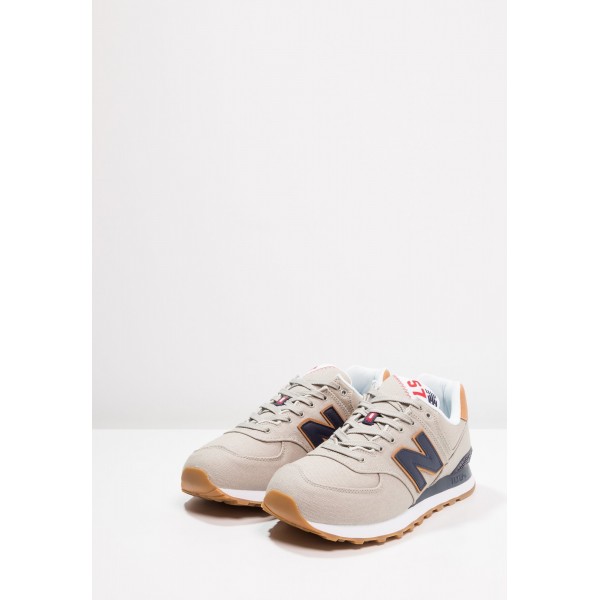 New Balance ML574 Laufschuhe für Frauen - Grau/dunkelbeige/braun/Dunkelblau/Weiß