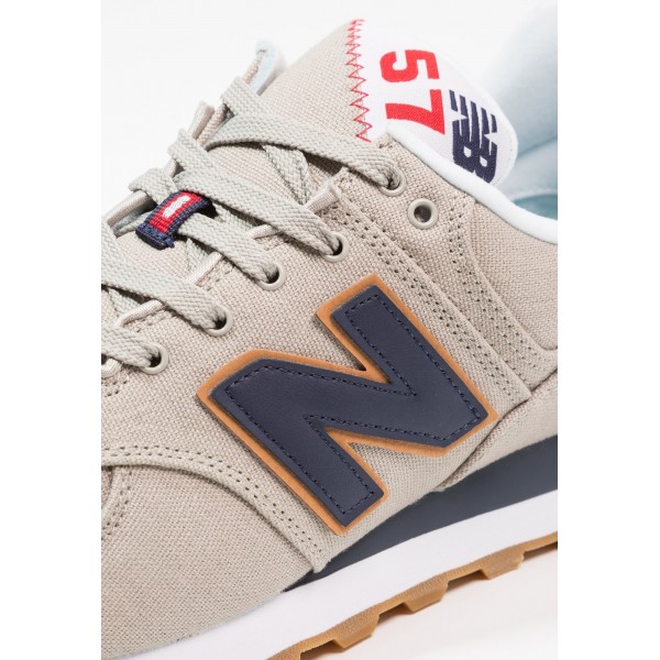 New Balance ML574 Laufschuhe für Frauen - Grau/dunkelbeige/braun/Dunkelblau/Weiß