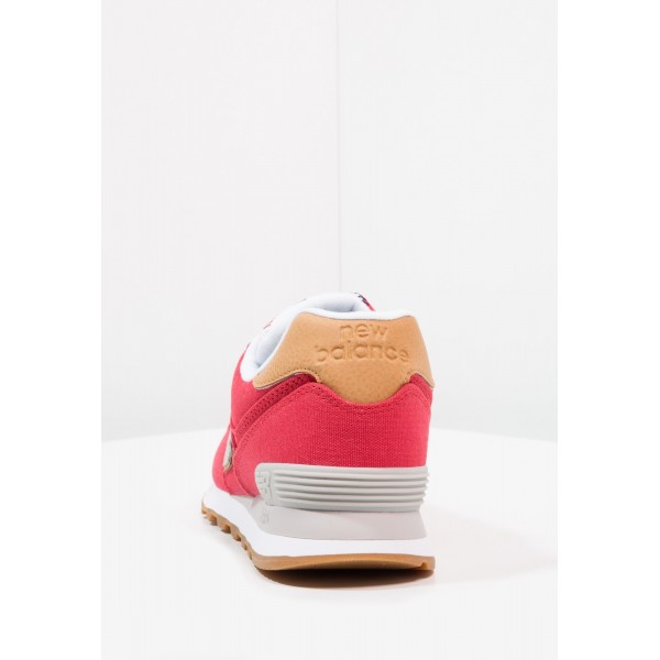Damen New Balance ML574 Sneaker low - Aktion rot/Beige/Braun/Weiß
