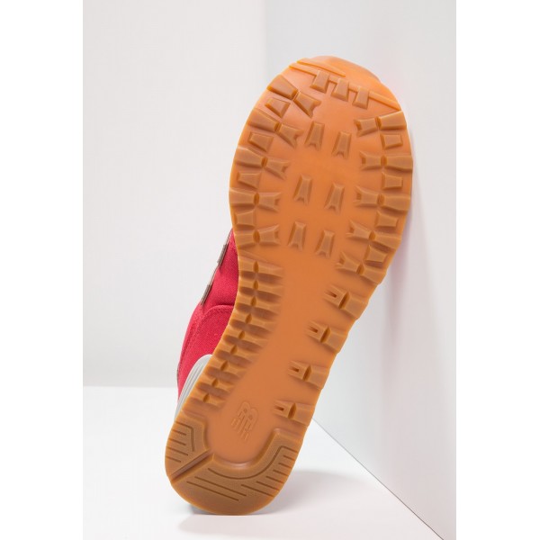 Damen New Balance ML574 Sneaker low - Aktion rot/Beige/Braun/Weiß