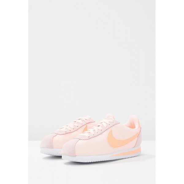 Damen Nike Footwear Für Sport CLASSIC CORTEZ NYLON - Schuhe Low - Sunset Tint/Elfenbein Pink/Hell Orange/Weiß