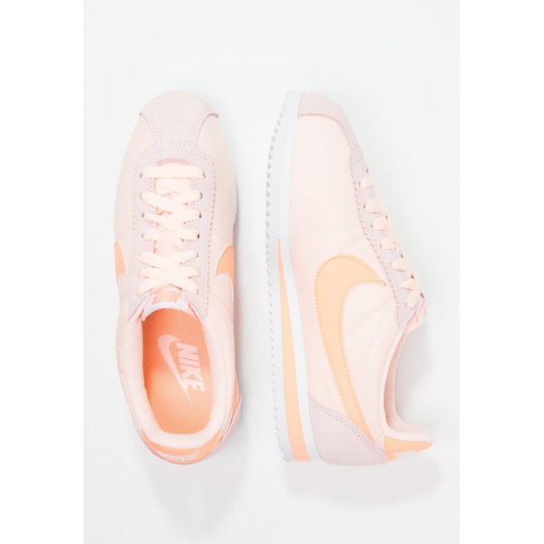 Damen Nike Footwear Für Sport CLASSIC CORTEZ NYLON - Schuhe Low - Sunset Tint/Elfenbein Pink/Hell Orange/Weiß