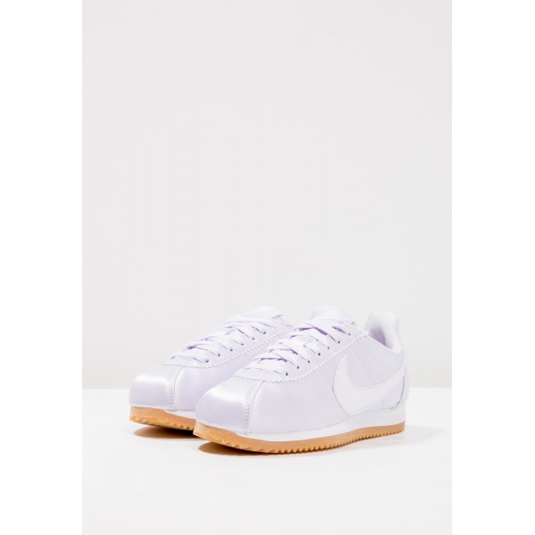 Damen Nike Footwear Für Sport CLASSIC CORTEZ SATIN QS - Laufschuhe Low - Barely Grape/Weiß