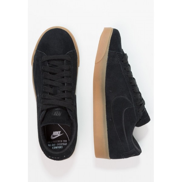 Damen Nike Footwear Für Sport BLAZER Low - Schuhe Low - Dunkel Schwarz/Hellbraun