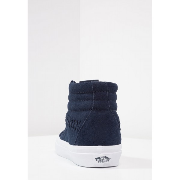 Damen Vans SK8-HI WEAVE DX - Laufschuhe Hoch - Dunkelmarine/Mitternacht Marine Navy
