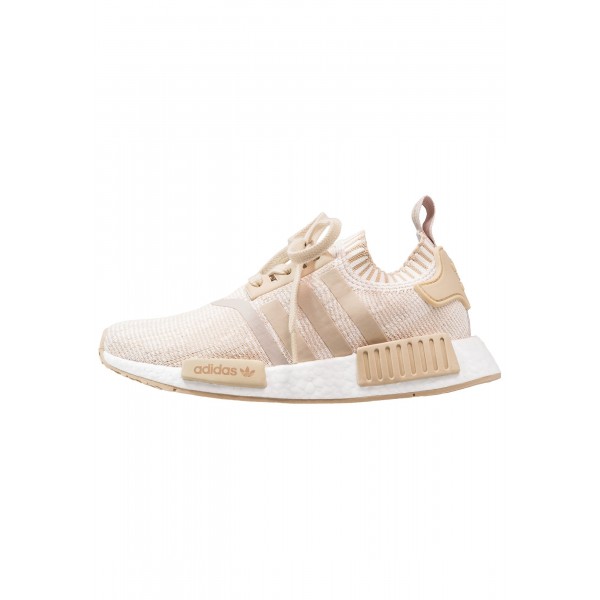 Damen / Herren Adidas Originals NMD_R1 PK - Schuhe Low - Linen Khaki/Floral Weiß