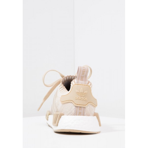 Damen / Herren Adidas Originals NMD_R1 PK - Schuhe Low - Linen Khaki/Floral Weiß