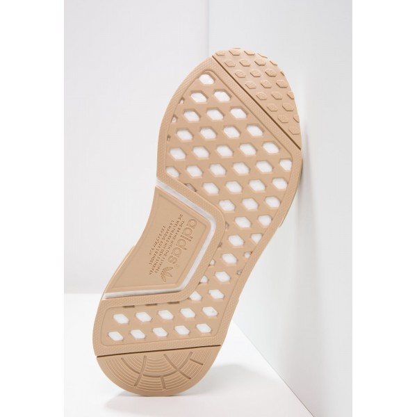 Damen / Herren Adidas Originals NMD_R1 PK - Schuhe Low - Linen Khaki/Floral Weiß