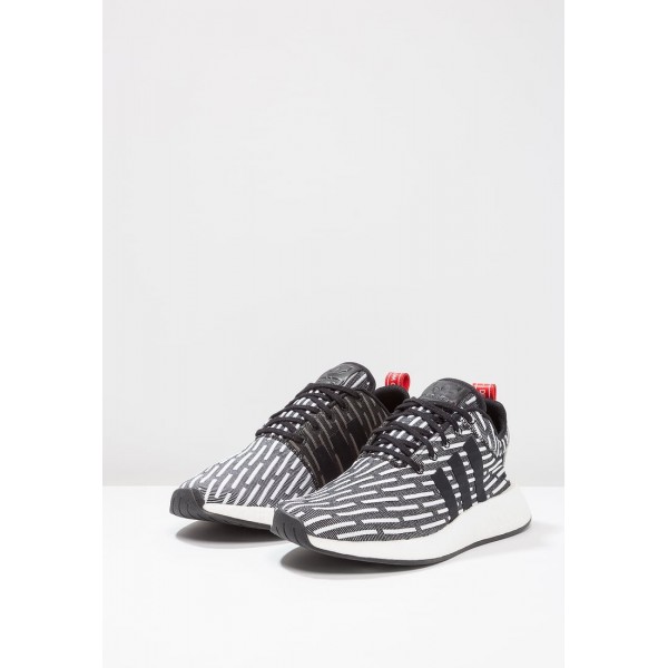 Damen / Herren Adidas Originals NMD_R2 PK - Sport Sneakers Low - Anthrazit Schwarz/Core Black/Weiß