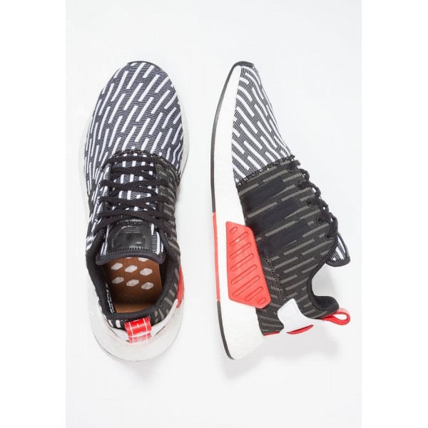 Damen / Herren Adidas Originals NMD_R2 PK - Sport Sneakers Low - Anthrazit Schwarz/Core Black/Weiß