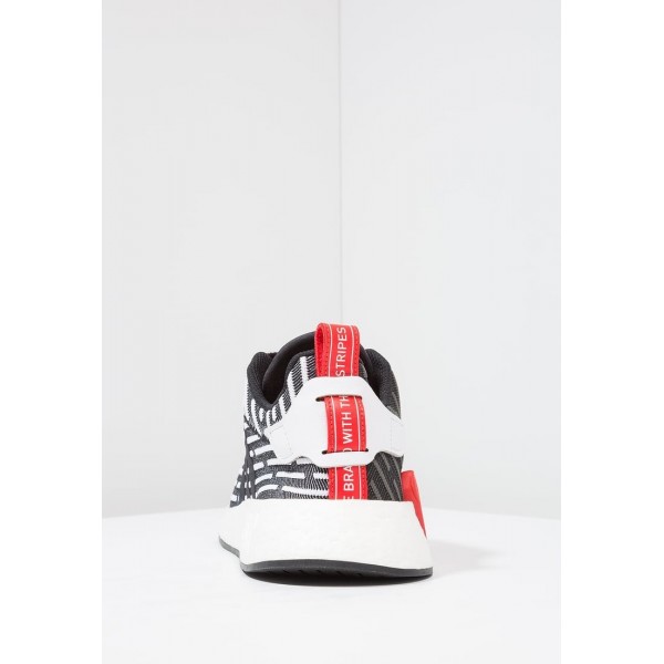 Damen / Herren Adidas Originals NMD_R2 PK - Sport Sneakers Low - Anthrazit Schwarz/Core Black/Weiß