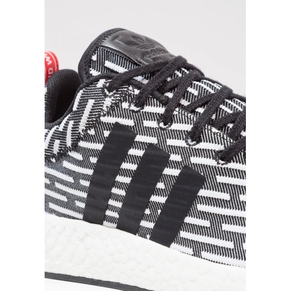 Damen / Herren Adidas Originals NMD_R2 PK - Sport Sneakers Low - Anthrazit Schwarz/Core Black/Weiß