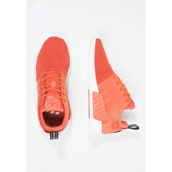 Damen / Herren Adidas Originals NMD_R2 - Laufschuhe Low - Vermilionrot/Hell Orange Rot