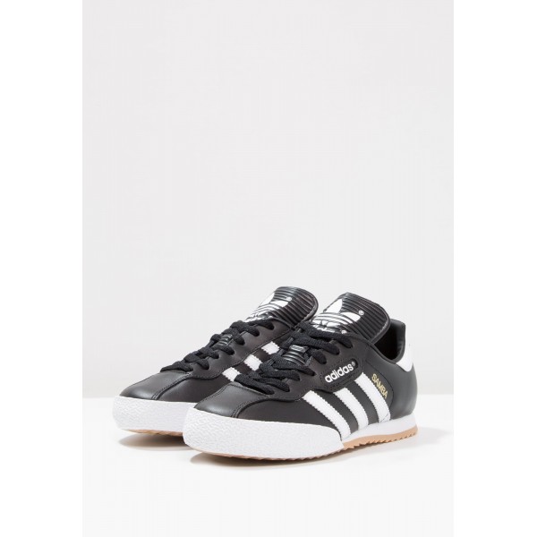 Damen / Herren Adidas Originals SAMBA SUPER - Laufschuhe Low - Obsidian Schwarz/Weiß/Footwear Weiß