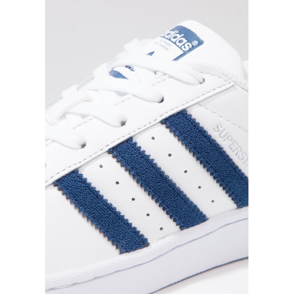 Damen / Herren Adidas Originals SUPERSTAR - Laufschuhe Low - Weiß/Footwear Weiß/Dunkel Jeans Blau/Tiefblau