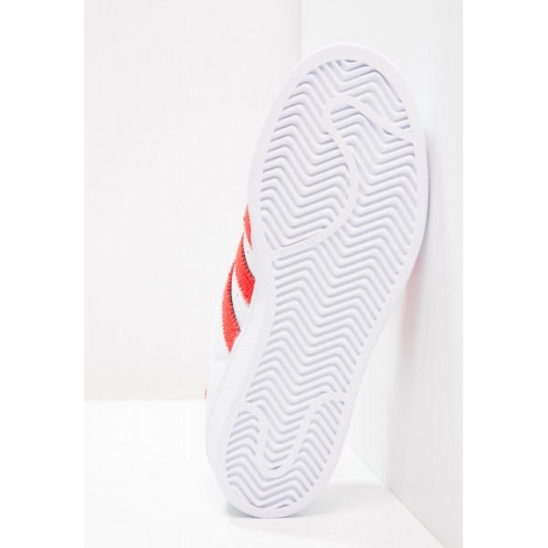 Damen / Herren Adidas Originals SUPERSTAR - Fitnessschuhe Low - Weiß/Footwear Weiß/Scharlachrot Rot/Solar Rot