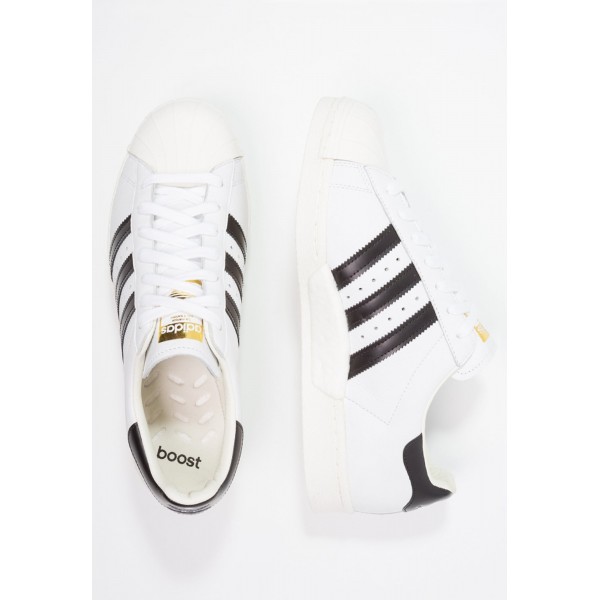 Damen / Herren Adidas Originals SUPERSTAR BOOST - Laufschuhe Low - Weiß/Obsidian Schwarz/Core Black/Gold Metallic
