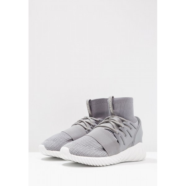 Damen / Herren Adidas Originals TUBULAR DOOM PK - Laufschuhe Hoch - Hellgrau/Rauchweiß