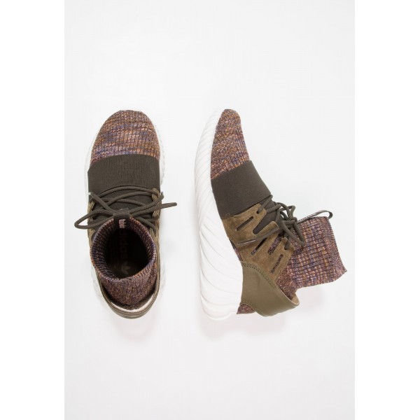 Damen / Herren Adidas Originals TUBULAR DOOM PK - Trainingsschuhe Hoch - Trace Olive/Mittelbraun/Kristallweiß