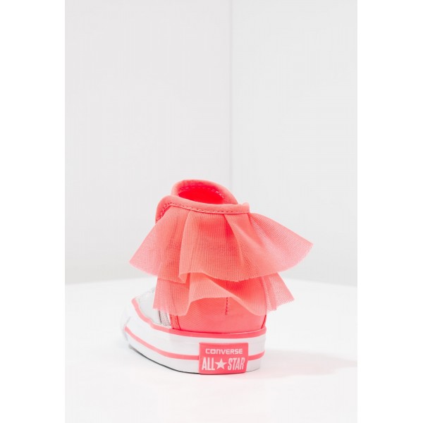 Kinder Converse CHUCK TAYLOR ALL STAR BLOCK PARTY - Laufschuhe Hoch - Hot Punch/Weiß