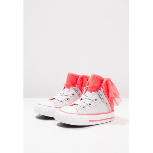 Kinder Converse CHUCK TAYLOR ALL STAR BLOCK PARTY - Laufschuhe Hoch - Hot Punch/Weiß