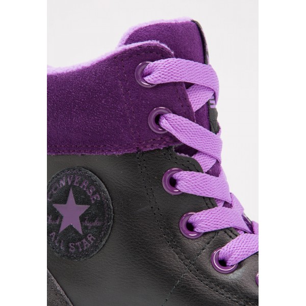 Kinder Converse CHUCK TAYLOR ALL STAR ASPHALT BOOT - Laufschuhe Hoch - Obsidian Schwarz/Nacht Lila/Violet