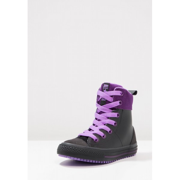 Kinder Converse CHUCK TAYLOR ALL STAR ASPHALT BOOT - Laufschuhe Hoch - Obsidian Schwarz/Nacht Lila/Violet