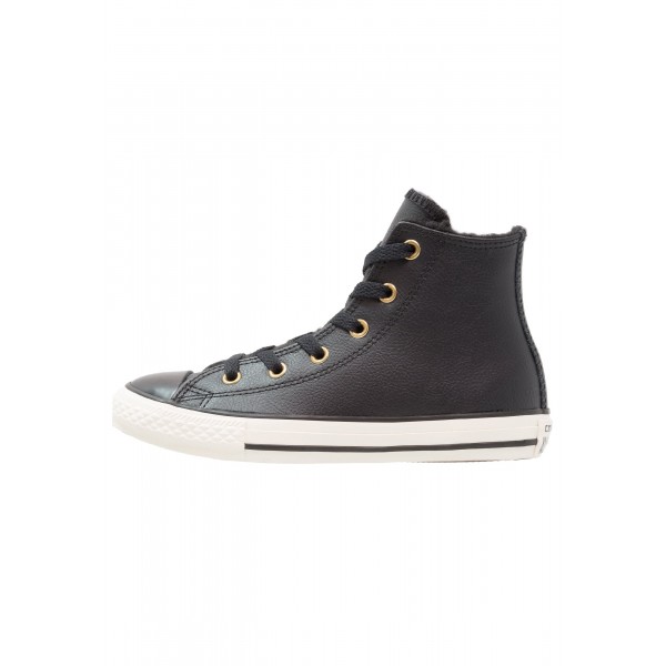 Kinder Converse CHUCK TAYLOR ALL STAR - Laufschuhe Hoch - Kohlen Schwarz/Reiher Weiss/Gold