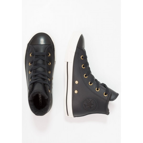 Kinder Converse CHUCK TAYLOR ALL STAR - Laufschuhe Hoch - Kohlen Schwarz/Reiher Weiss/Gold