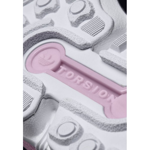 Kinder Adidas Originals ZX FLUX - Trainingsschuhe Low - Misty Rose Pink/Weiß/Footwear Weiß/Schwarz