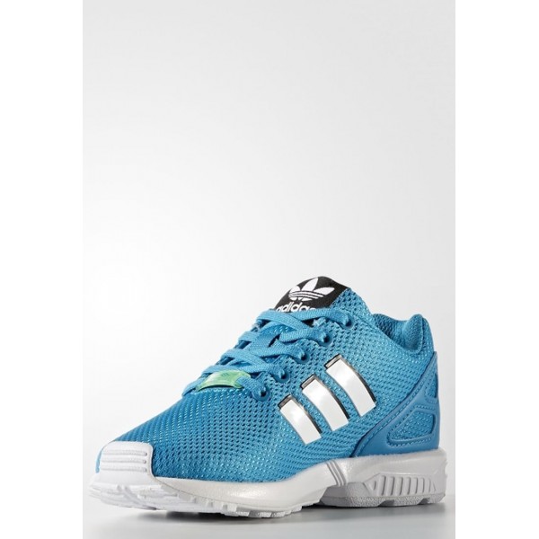 Kinder Adidas Originals ZX FLUX - Schuhe Low - Bold Aqua/Framas Hellblau/Weiß/Footwear Weiß