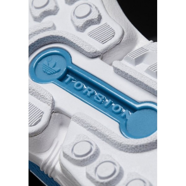 Kinder Adidas Originals ZX FLUX - Schuhe Low - Bold Aqua/Framas Hellblau/Weiß/Footwear Weiß