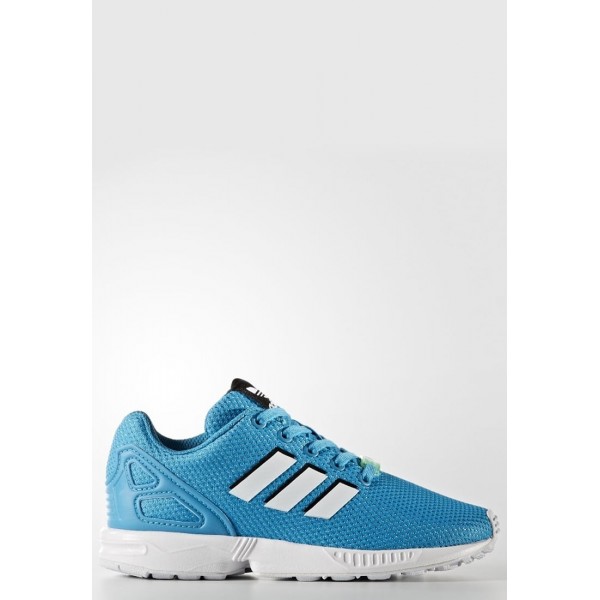 Kinder Adidas Originals ZX FLUX - Schuhe Low - Bold Aqua/Framas Hellblau/Weiß/Footwear Weiß