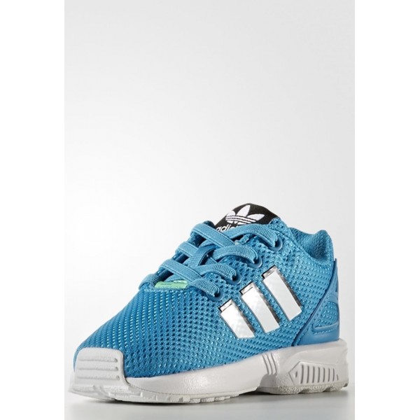 Kinder Adidas Originals ZX FLUX - Fitness Footwear Low - Kadett Blau/Bold Aqua/Weiß/Footwear Weiß
