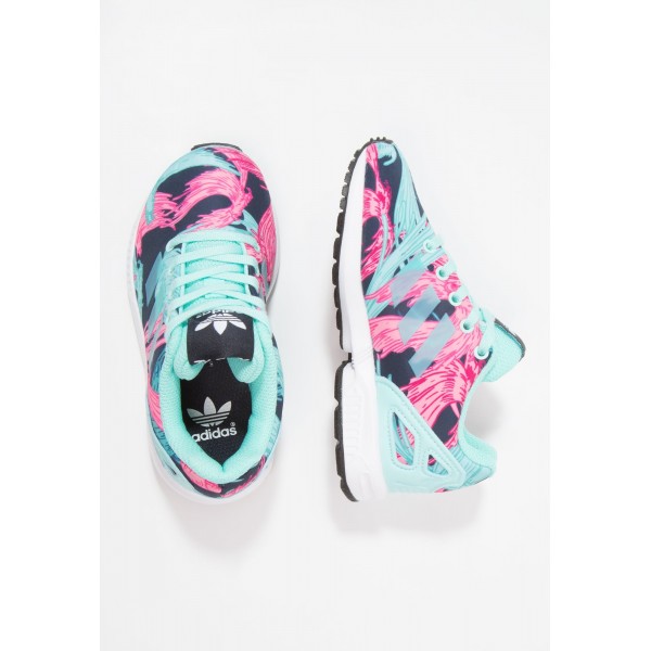 Kinder Adidas Originals ZX FLUX - Sportschuhe Low - Multicolor/Mintgrün/Hot Pink/Schwarz