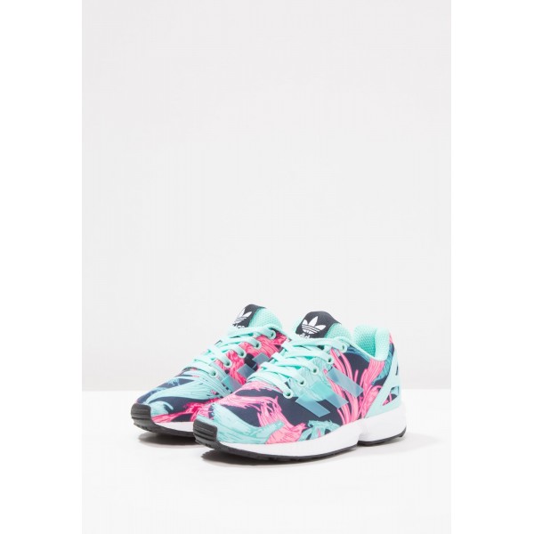 Kinder Adidas Originals ZX FLUX - Sportschuhe Low - Multicolor/Mintgrün/Hot Pink/Schwarz