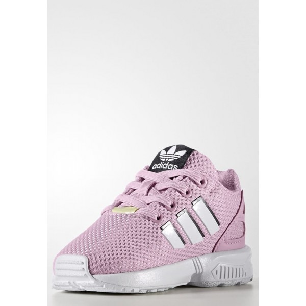 Kinder Adidas Originals ZX FLUX - Schuhe Low - Misty Rose Pink/Weiß/Footwear Weiß/Schwarz