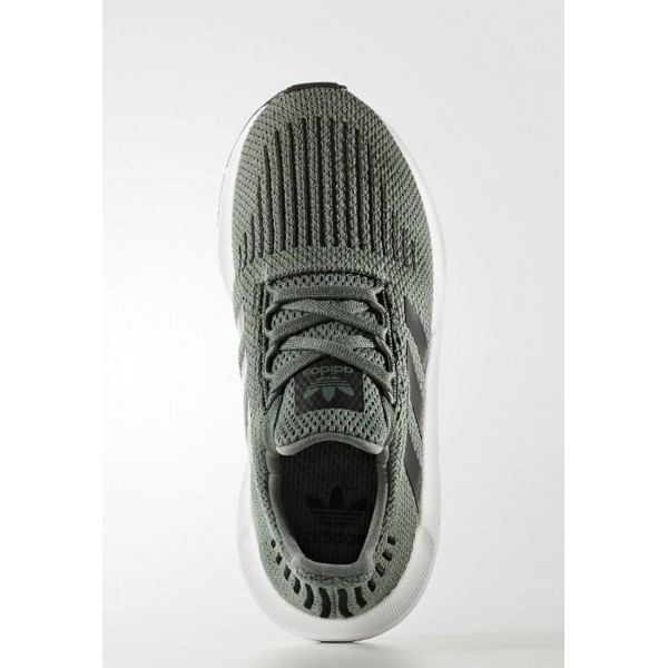 Kinder Adidas Originals SWIFT RUN - Fitnessschuhe Low - Trace Grün/Core Black/Weiß/Footwear Weiß