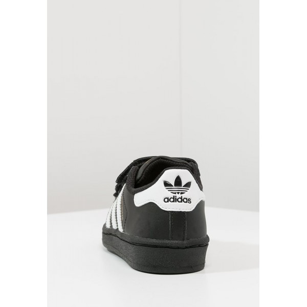 Kinder Adidas Originals SUPERSTAR FOUNDATION - Trainingsschuhe Low - Obsidian Schwarz/Core Black/Gold