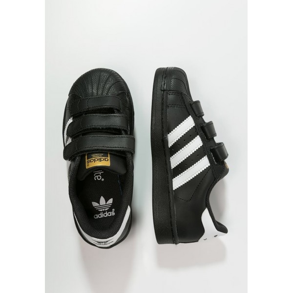 Kinder Adidas Originals SUPERSTAR FOUNDATION - Trainingsschuhe Low - Obsidian Schwarz/Core Black/Gold