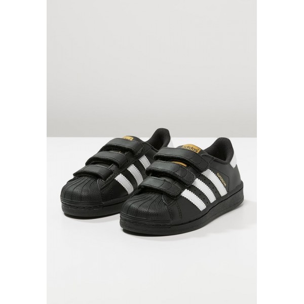 Kinder Adidas Originals SUPERSTAR FOUNDATION - Trainingsschuhe Low - Obsidian Schwarz/Core Black/Gold